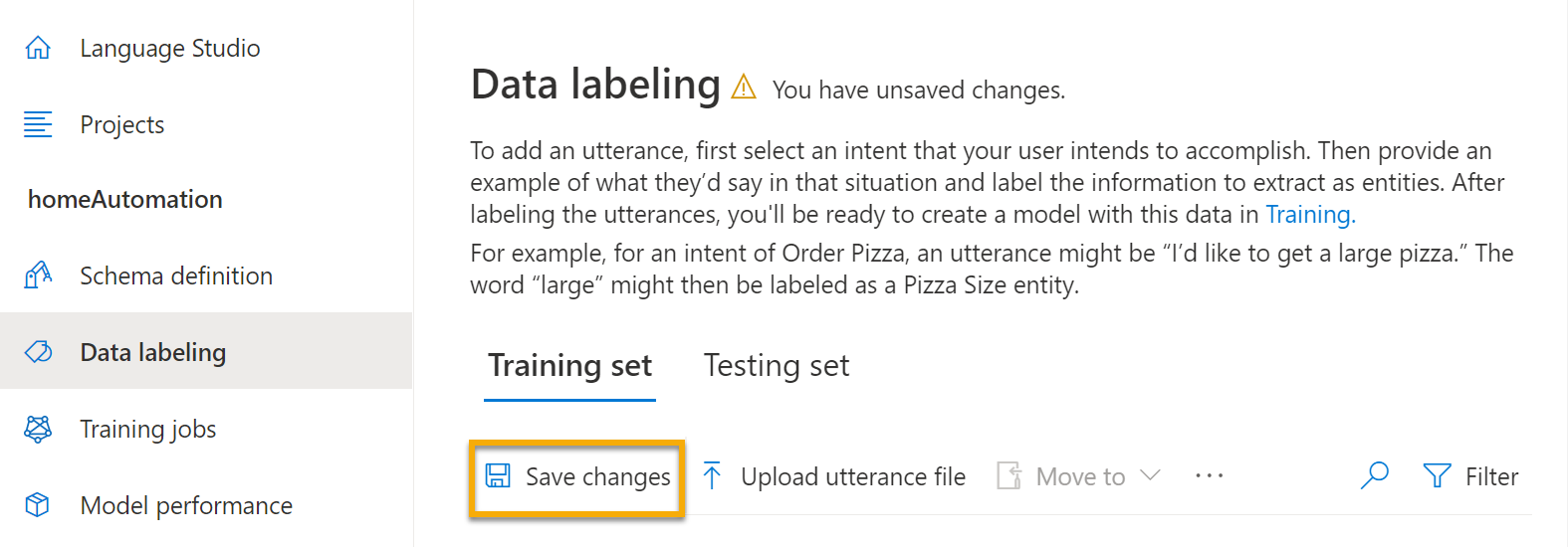 Wählen Sie „Speichern“ aus, wenn Sie fertig sind.
