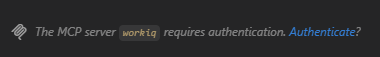 The VS Code Agents window prompt with an authenticate hyperlink to sign in