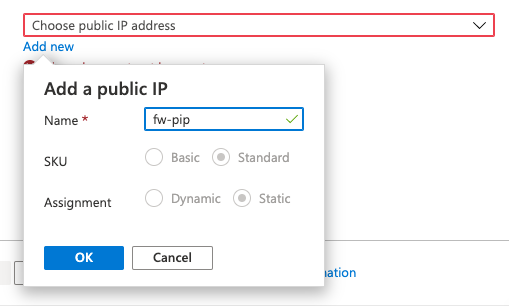 ファイアウォールにパブリック IP アドレスを追加します