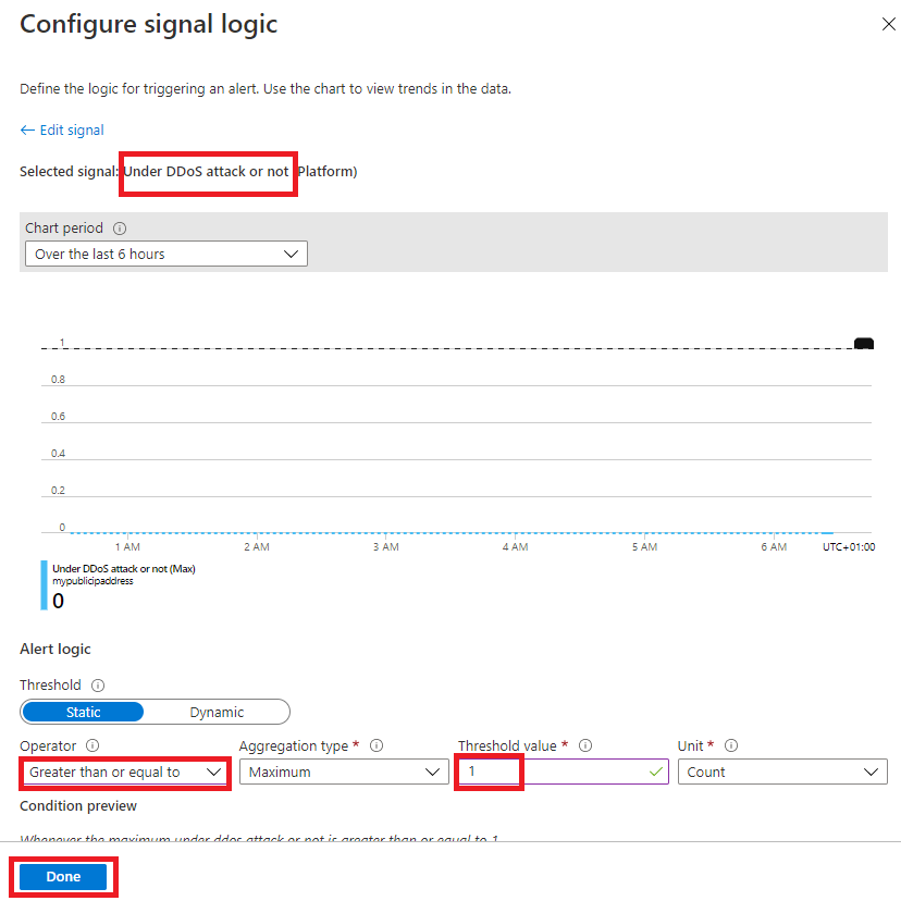 Add condition to alert rule - configure signal logic