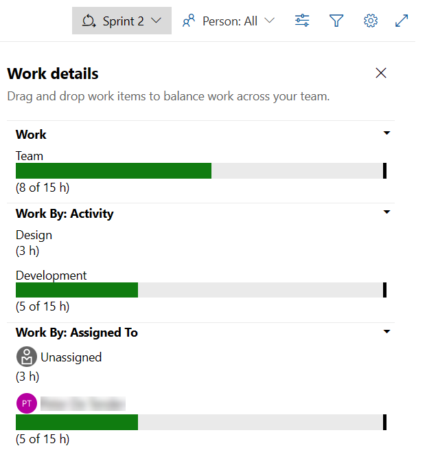 Review the "Work details" section information, all timing bars should be green. 