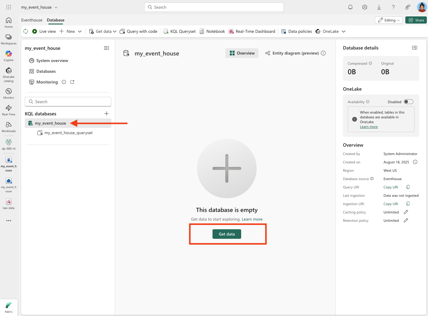 空のイベントハウスのスクリーンショット
