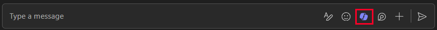 Screenshot showing Open Copilot in Teams Chat thread.