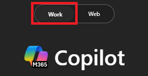 screenshot showing work mode tab.