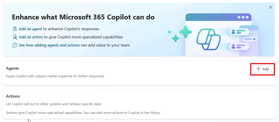 Screenshot of the Microsoft 365 Copilot agent page in Copilot Studio.