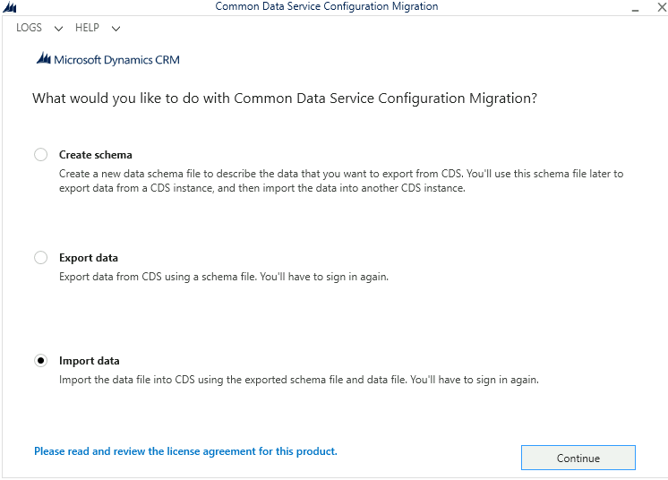 Configuration Migration Tool.