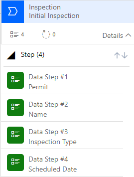 business process flow permit stage - screenshot