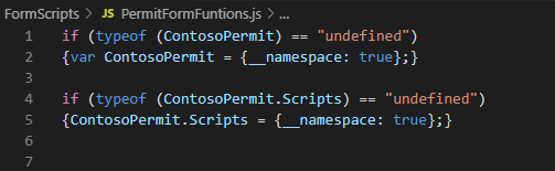 Namespaces - screenshot