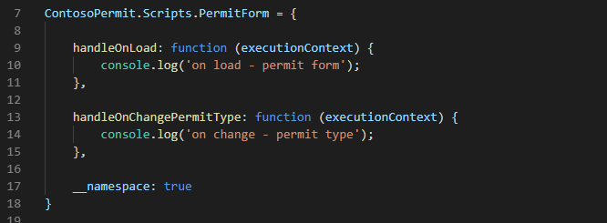 Handle on change permit type - screenshot