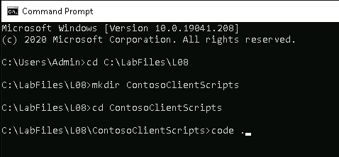 ContosoClientScripts folder - screenshot