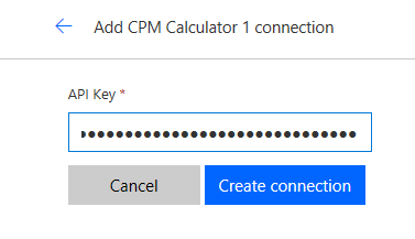 Create connection - screenshot