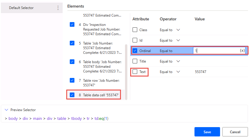 UI element editor