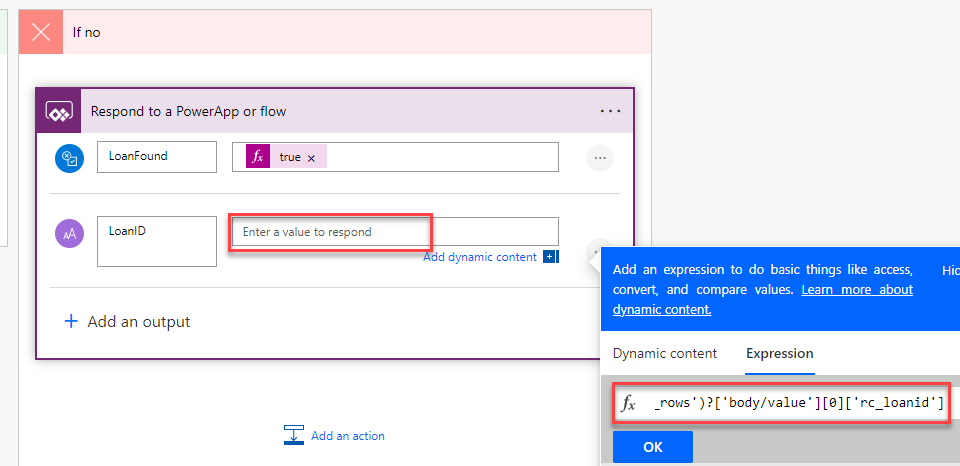 paste the expression as directed