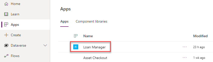 launch the loan manager app