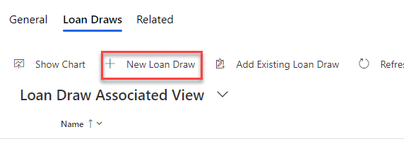 add a new loan draw