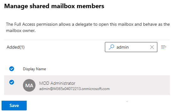 manage mailbox members