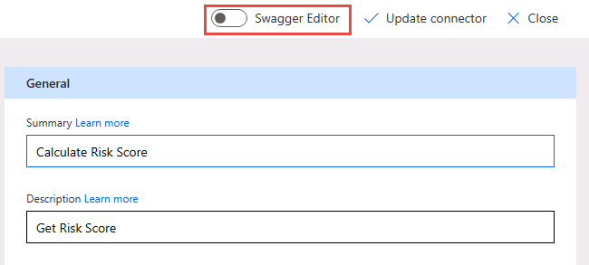 toggle swagger editor