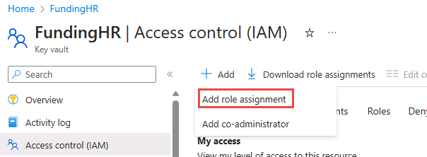 Add role assignment