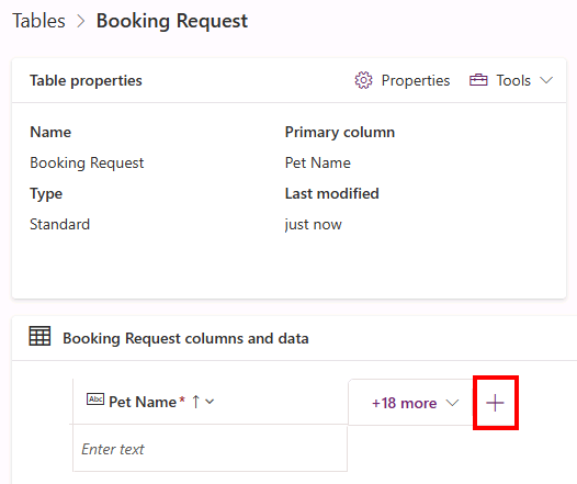 Screenshot of data pane.