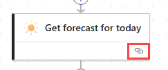 Screenshot of Get forecast for today action.