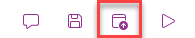 Screenshot of save and publish icon.