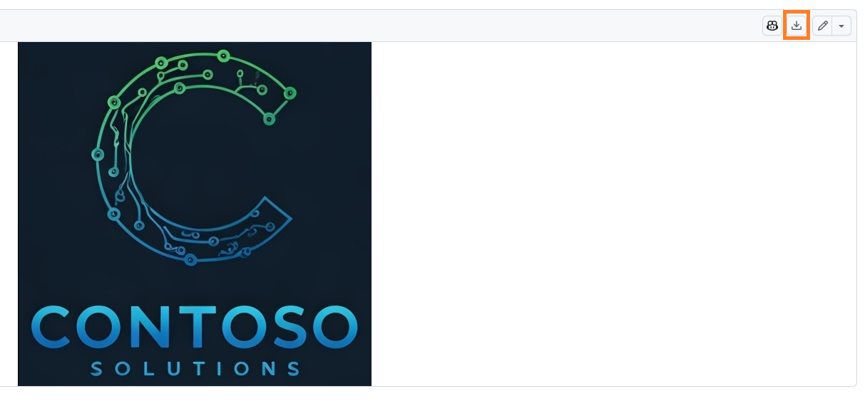 Image download button.