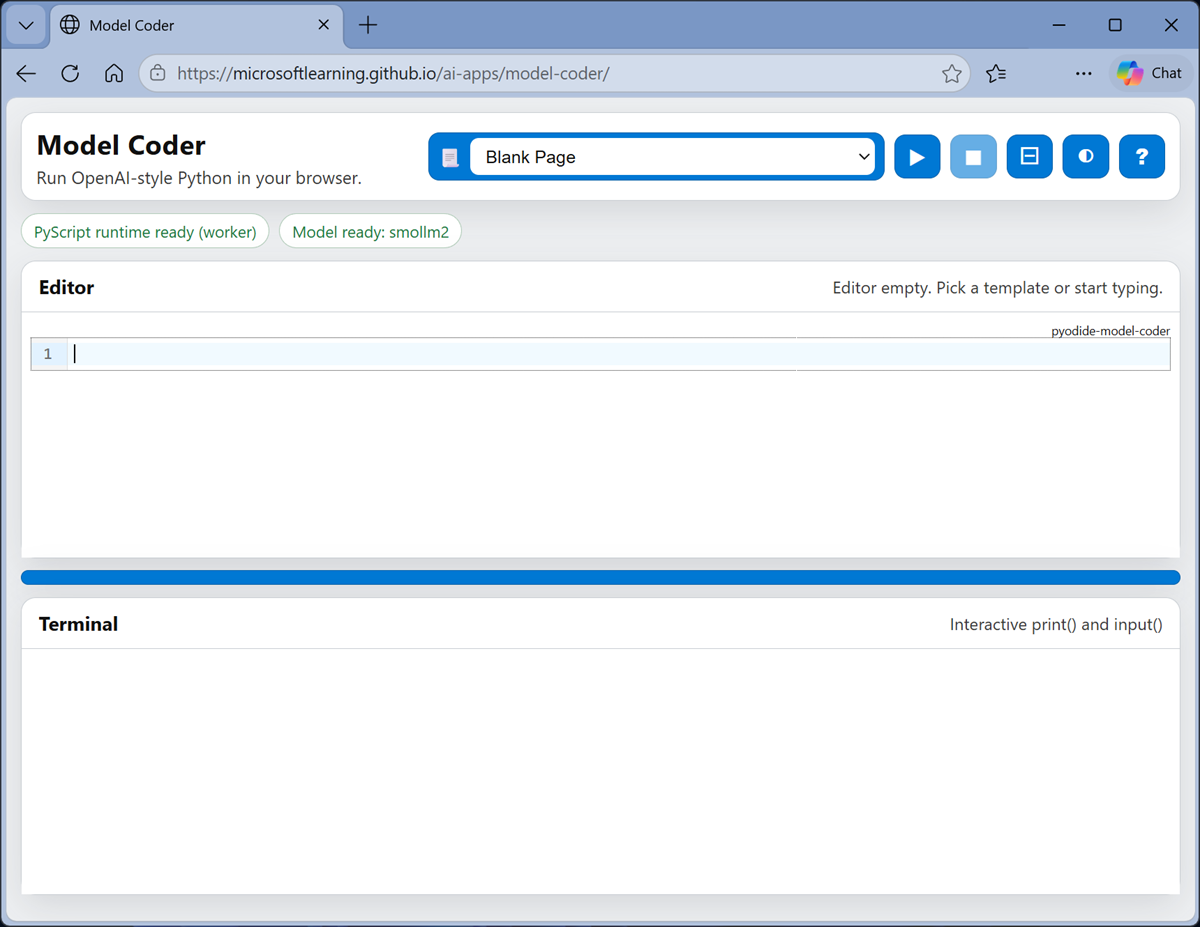 Screenshot of Model Coder