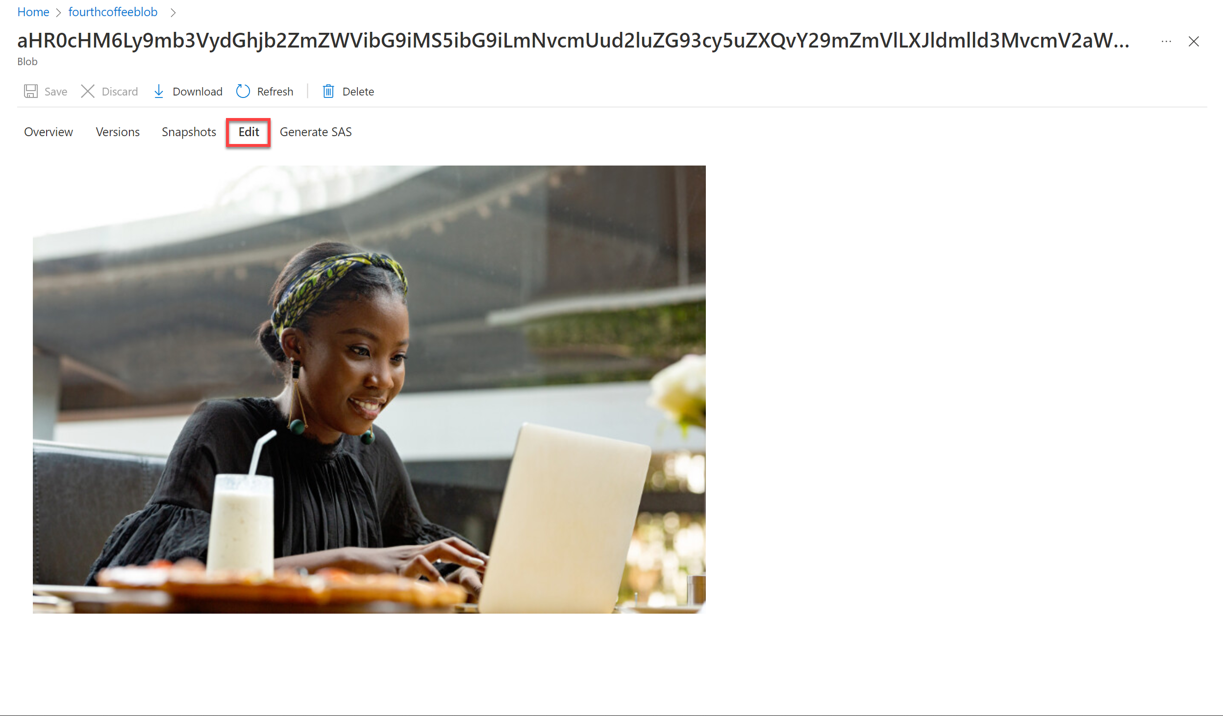 Screenshot des gespeicherten Bilds.