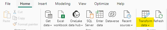 Transform Data