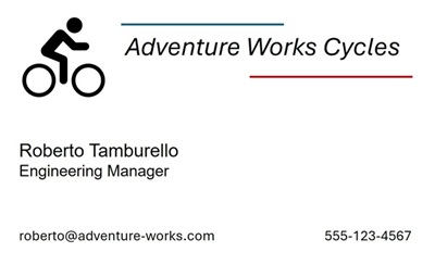 Image of a scanned buisness card.