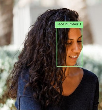 Another image with a face highlighted.