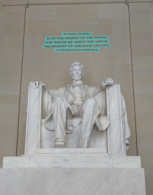 An image with the text highlighted.