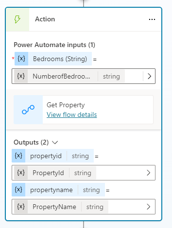 Screenshot of step 3 of add a flow action.