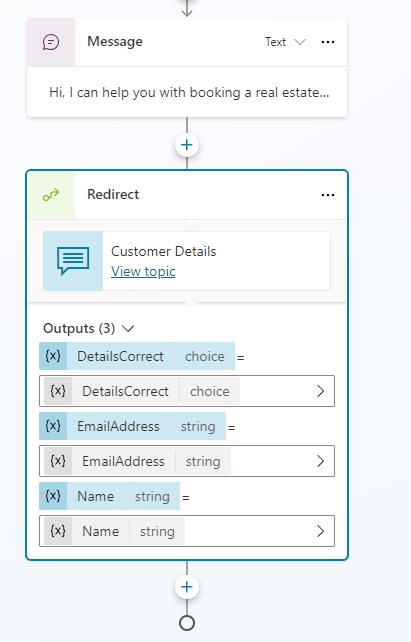 Screenshot of adding a topic management node.