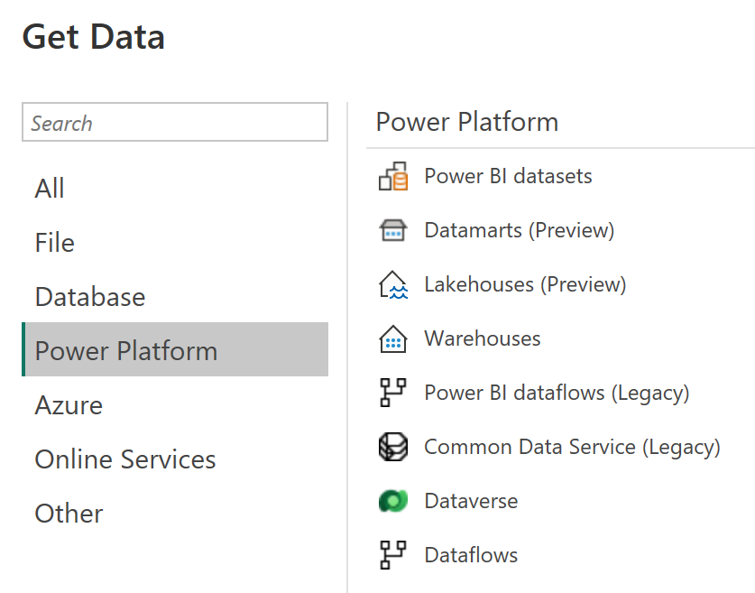 Power BI データ ソース コネクタ