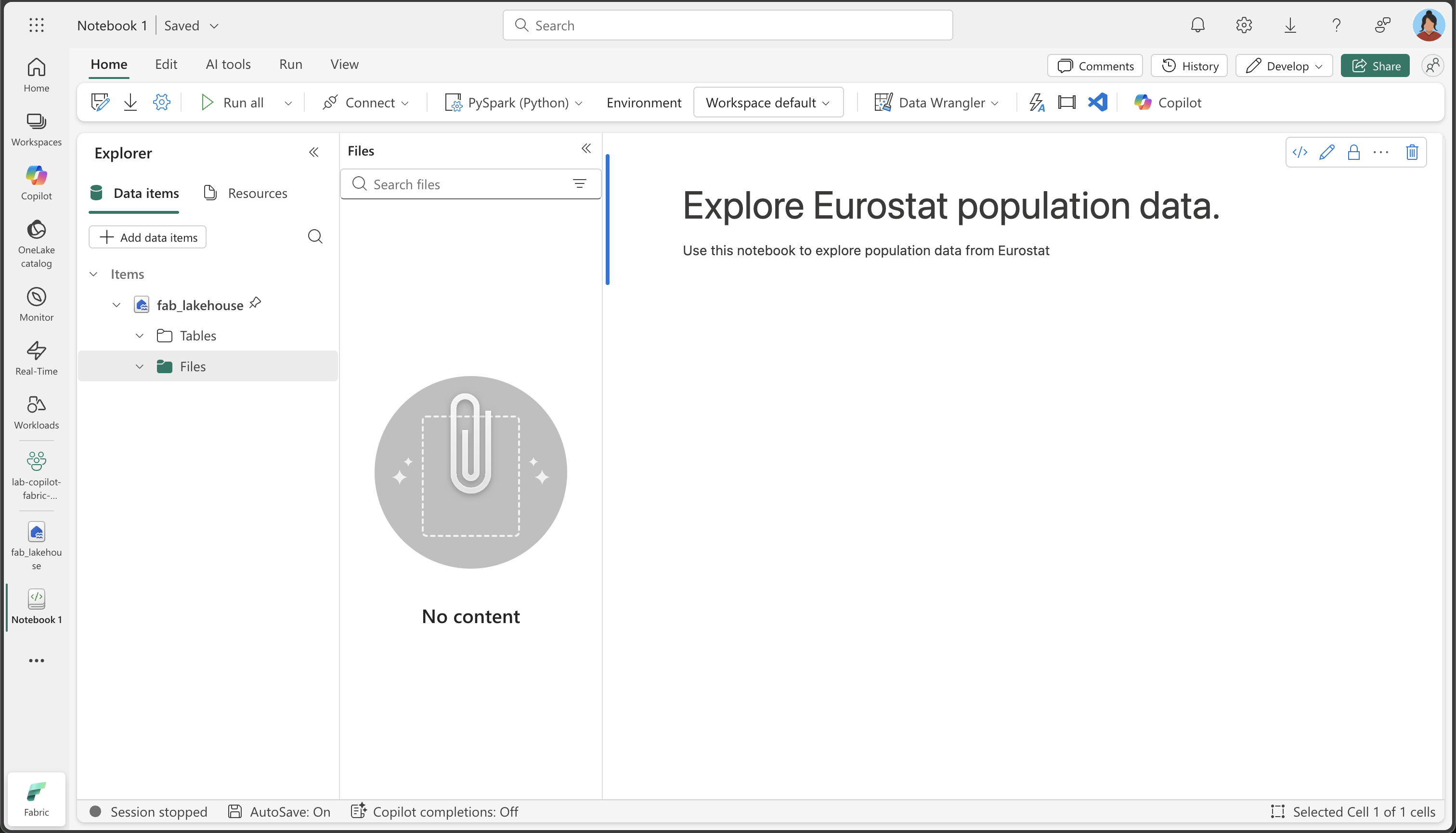 Screen picture of csv files in Explorer view.